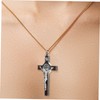 COHEALI 4pcs Gold Cross Necklace for Women Men Crucifix Chain