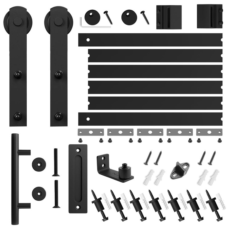 SMARTSTANDARD 8.2 FT Heavy Duty Sturdy Sliding Barn Door Hardware