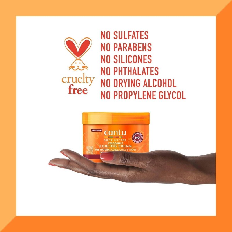 Cantu Coconut Crema Para Rizos, 12 oz