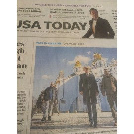 THE USA TODAY - TUESDAY FEBRUARY 21, 2023 (US CREDIT CARD DEBT - $986B)