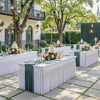 Little Funny 2 Pack White Spandex Tablecloth for 6 Foot