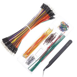 Breadboard Jumper Wires 20AWG Plus 140 Pieces U Shape Preformed and Assorted Jumper Wires Kits Plus ESD Tweezers Male to Male 0.1'' Head Jumper Wires Cable Kits