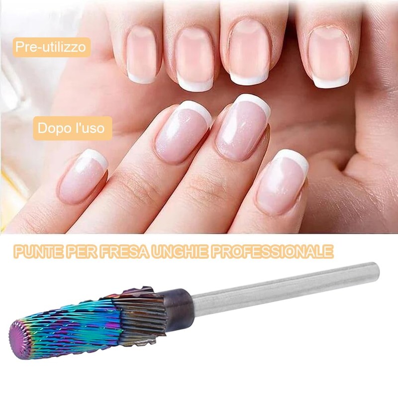 Bestgle Carbide Nail Drill Bit Set 5 in 1 Nail