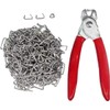 Hog Ring Pliers Set Straight, 300 pcs Hog Rings, Professional