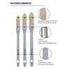 ROLLINGDOG 6 Piece Flat Brush Round Brush Paint Brush Set