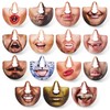 MIJOMA Set of 15 Nose Masks - Funny Party Masks