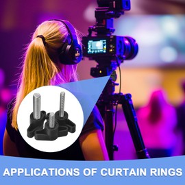 GLOKUUCA Clamping Screw Knobs - 2 Pcs T-Shaped Thumb Screws Fits for Remove Hand Tighten Knob the Umbrella Base Replacement - 304 Stainless Steel - (M5 x 50mm)