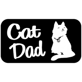 Cat Dad Decal Sticker for Car Window BG 652