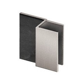 CRL Brushed Nickel Square Style Frameless Shower Door Stop