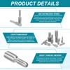 PATIKIL M10x15 to M12x15 Double End Threaded Stud Screw Bolt,