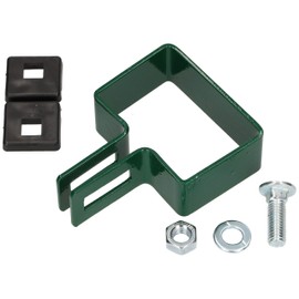KOTARBAU® End Clamp Rectangular 60 x 40 mm Fence Clamp for Fence Posts Green Attachment of Grid Rod Mats