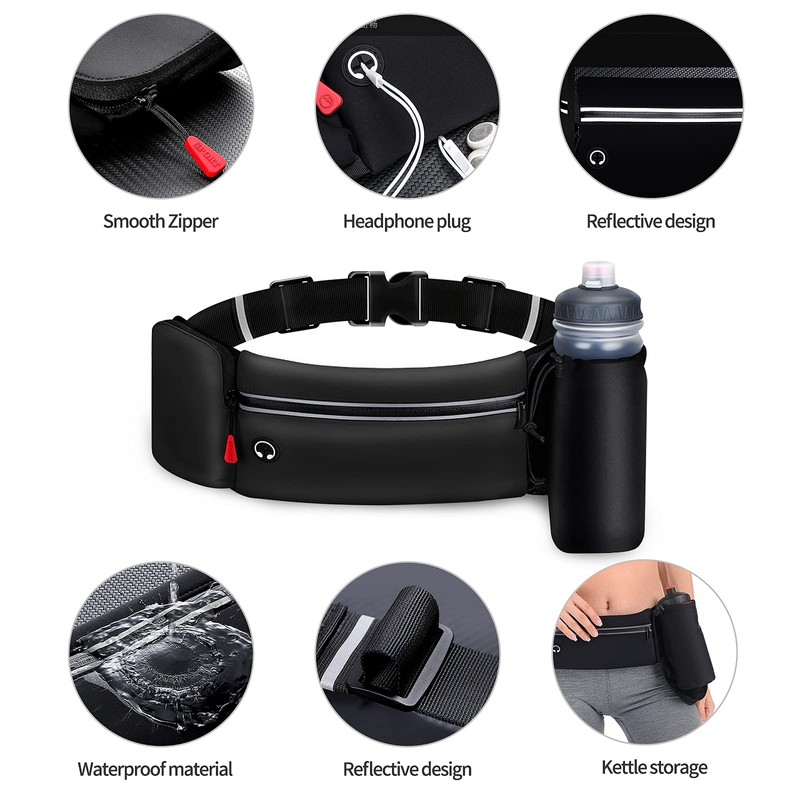 Yooumoga Hydration Running Belt for Women Men Running Fanny Pack