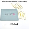HAHIYO Paper Clips Sturdy 1.3 inches Length 180 Pack Paperclips