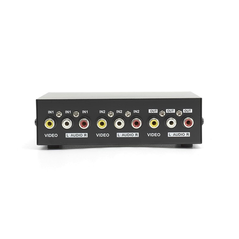 THE CIMPLE CO 2 Way Switch Composite Video Switcher -Black-