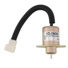 12V Fuel Shut Off Solenoid Valve 1503es 12a5uc5s Accurate Anti Interference Generator Fuel Shutdown Stop Solenoid for Replacement