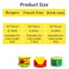 SSDHUA Cat Nest Burger French Fries Shape Cat House Removable