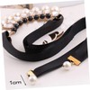 COHEALI Elegant Black Ribbon Necklace for Women Big Imitation Acrylic