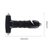 TOTMOX Window Breaker,Double-Sided Window Breaker w/Carbonized Hammer Tips,Black Safety Hammer