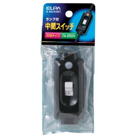 Elpa (ELPA) Intermediate Switch Home Appliance Repair 250V/7A Black A-66LH(BK)