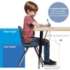 FDP 14" School Stack Chair, Stacking Student Seat with Chromed