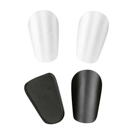 Weforu 2 Pairs Mini Shin Guard, Soccer Miniature Shin Guard Football Shin Pads for Kids Youth Boys (Black, White)