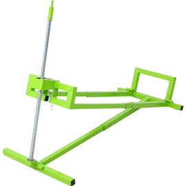 Living Source International Lawn Mower Lift Stand, Heavy Duty Steel Construction, Height Adjustable, Lime Green