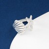 TACBSP Shell Starfish Ring for Women Opening Seashell Ring Adjustable