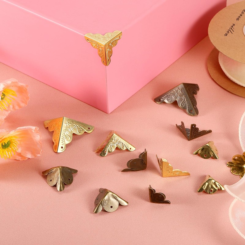 sourcing map 36 Pcs Box Edge Guard, 25mm Decorative Box