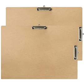 11 x 17 Clipboards Double Clip Hardboard Extra Large Clipboard 11x17 Clipboard Low Profile Clip Art Clipboard High-Quality MDF Materials Drawing Clipboard Pack of 2