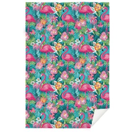 SPBL&L Tropical Flamingo Decorative Hand Towels, Flamingo Kitchen Towels, Flamingo Dish Towels for Kitchen, Flamingo Hand Towels for Bathroom, Tropical Flamingo Bathroom Decor, 16x24 Inches