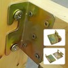 Rhixidenc 4 Sets Bed Rail Brackets, Bed Rail Fittings Heavy