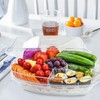 15 Inches Divided Serving Tray with Lid & Ice Tray,