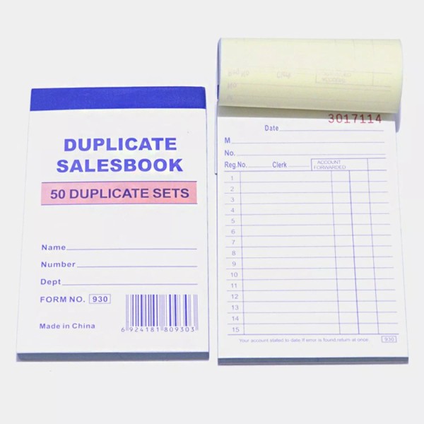July's Best 10 Pack Small Sales Book Order Receipt Invoice