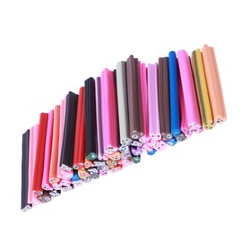 Ipetboom Polymer Clay Nail Art Canes 50pcs 3d Stickers 5x50mm for Diy Nail Art Decor Crafts
