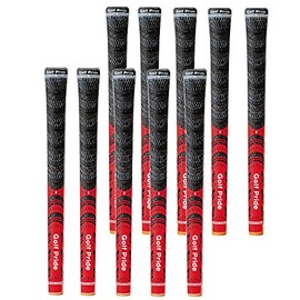 GOLFPRIDE Golf Grips, Multi-Compound MCC, No Backline, MCC-R, Red M60R (Set of 10) Golf Grips