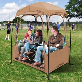 Sports Tent, Instant Weather Proof Pod,【Thick PVC, Scratch-Resistant】Pop Up Tent, Bubble Tent, Clear Tent, Sport Pod with Extra Top Cover for Soccer,Football Games,Outdoor Events, Baobrava, MioTsukus