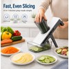 Mandoline Vegetable Slicer for Kitchen Prep – 4-in-1 Adjustable Food