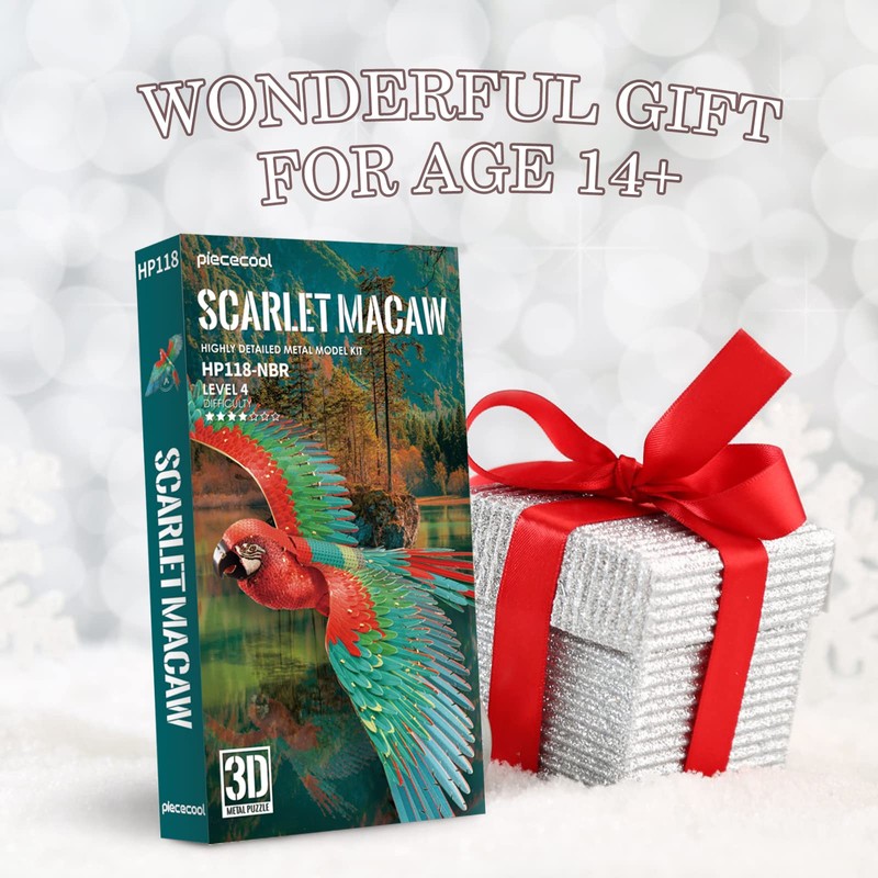 Piececool 3D Puzzle Metal Model Making Macaws Macaws Macaws Animal