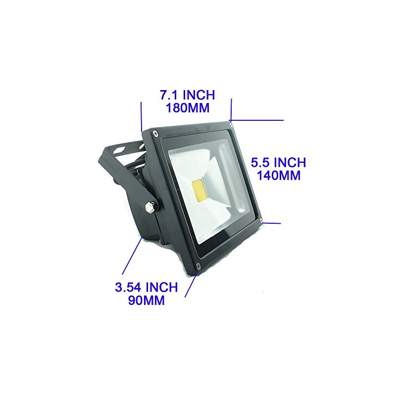 QUANS 20W 12V 24V AC DC Ultra Bright White LED