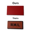Solid Red Mailbox Flag Front Mount Left or Right Opening