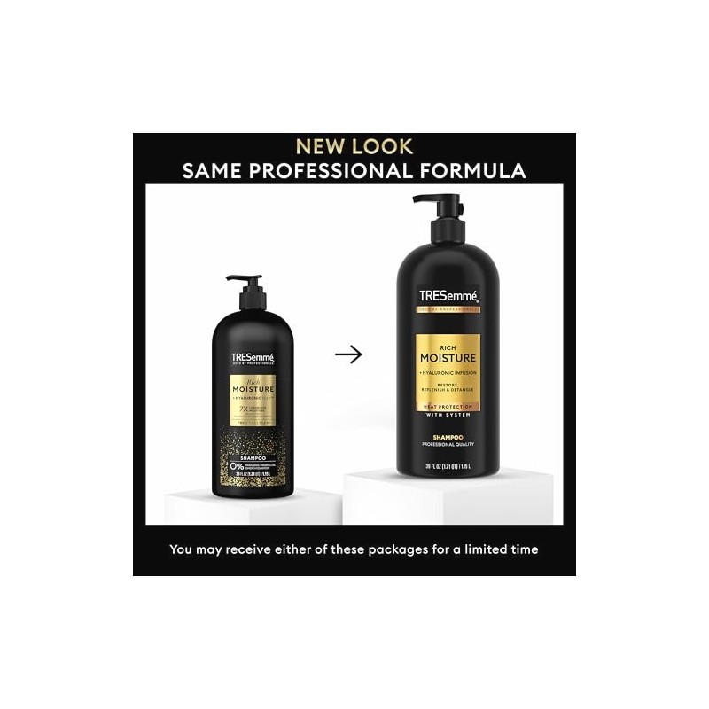 Tresemmé Champú Hidratante Rich Moisture Dosificador Unidades Cabello Seco Formulado