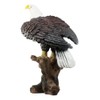 Large 21"H American Pride Bald Eagle Perching On Tree Stump