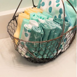 Spasilk Paquete de 10 toallitas de baño de rizo suave para bebé