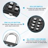 sourcing map Combination Padlock, 8-Digit Push Button Padlock 4-Position Locking
