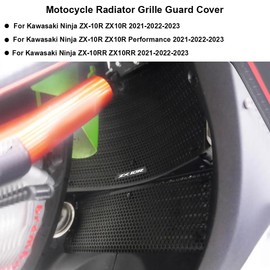 Ninja ZX-10R 2021-2023 Motorcycle Radiator Grille Guard Protective Cover For Ninja ZX10R ZX-10RR ZX-10R Performance 2021 2022 2023 (Black)