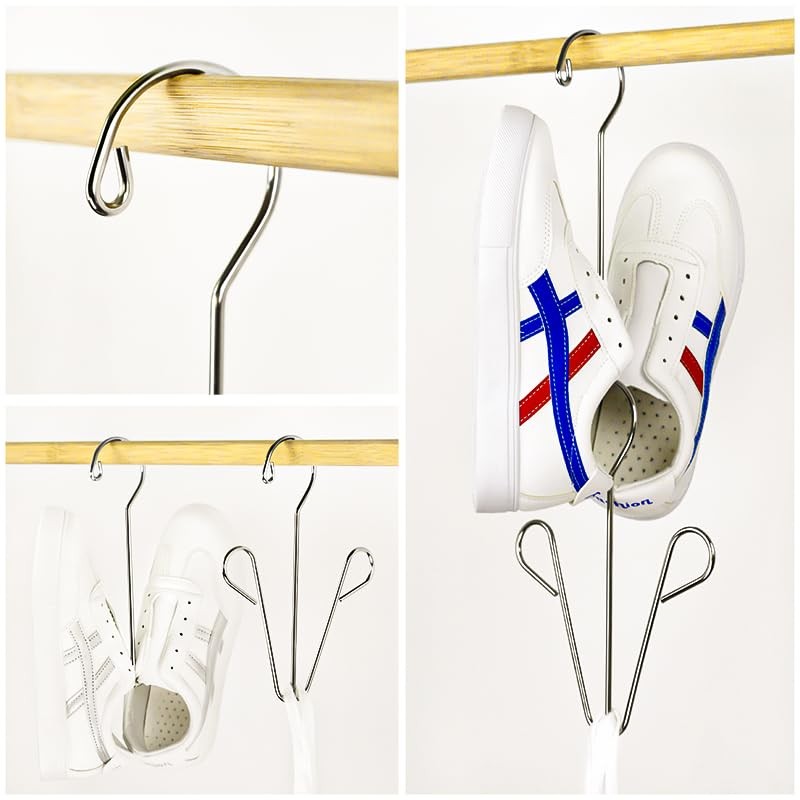 Stainless Steel Shoe Drying Rack 4 Pack, Shoe Hanger(A)