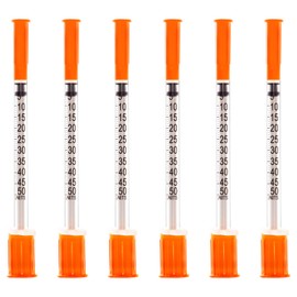 ZVF 100 Pack 0.5cc with 29Ga 1/2-Inch(13mm),Lab Dispensing Tools Plastic Tube,Individually Sealed（100 Pack)