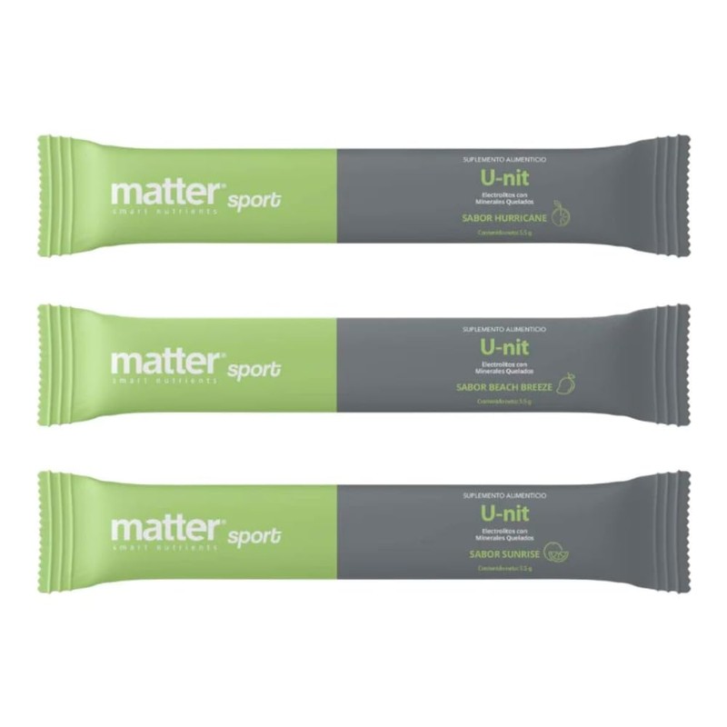 MATTER SMART NUTRIENTS | U-nit Electrolitos con Minerales Quelados |