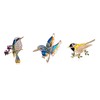 Bird Brooches Bird3 Pack of 3, Metal