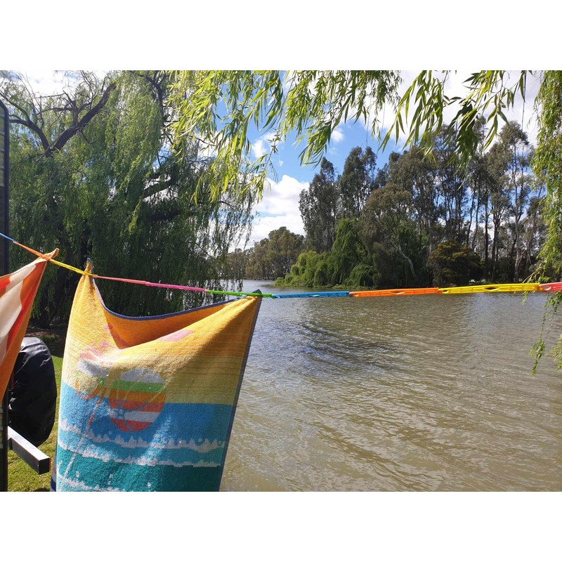 Slide n' Dry Pegless Camping Clothesline - Rainbow